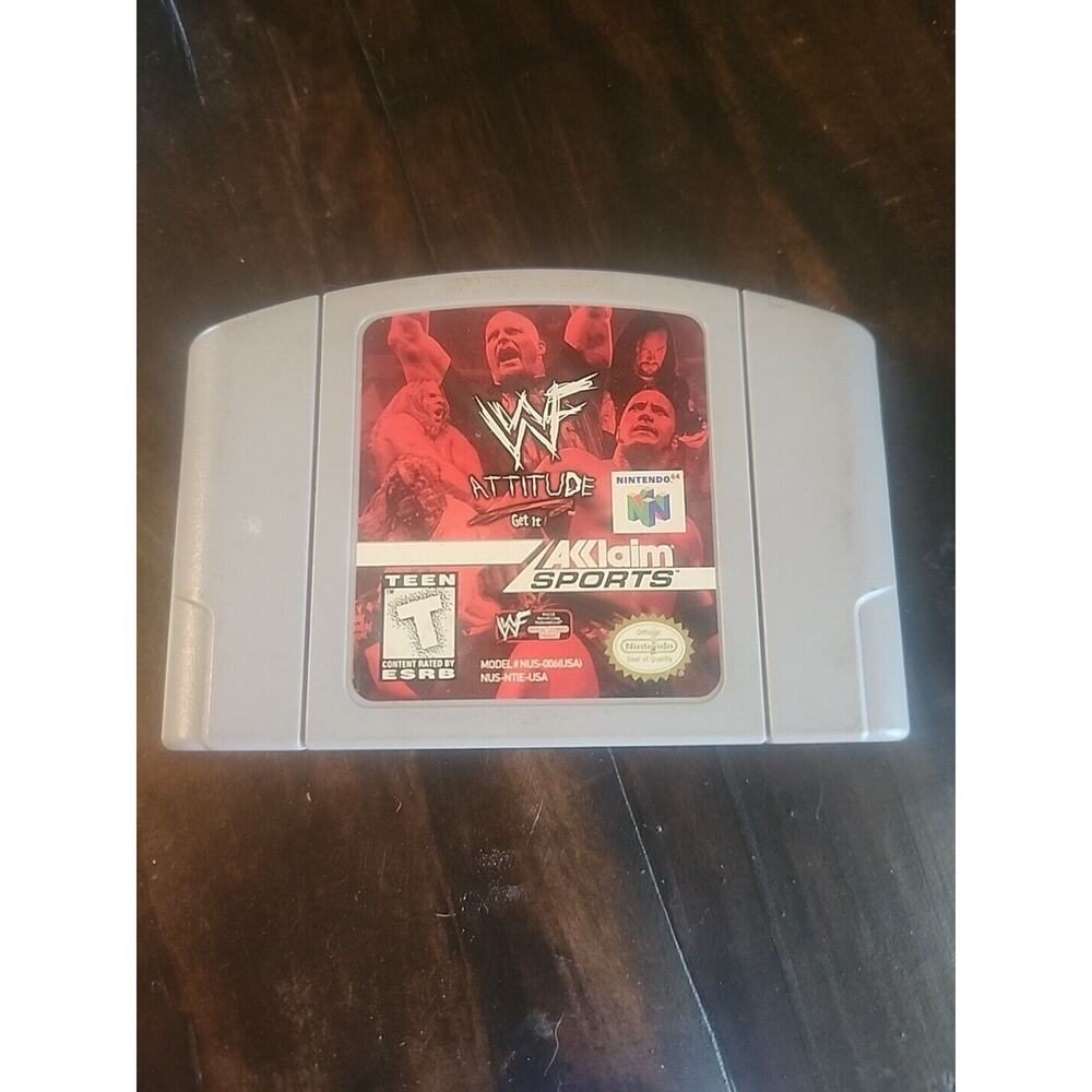 Nintendo 64 N64 WWF Attitude Wrestling